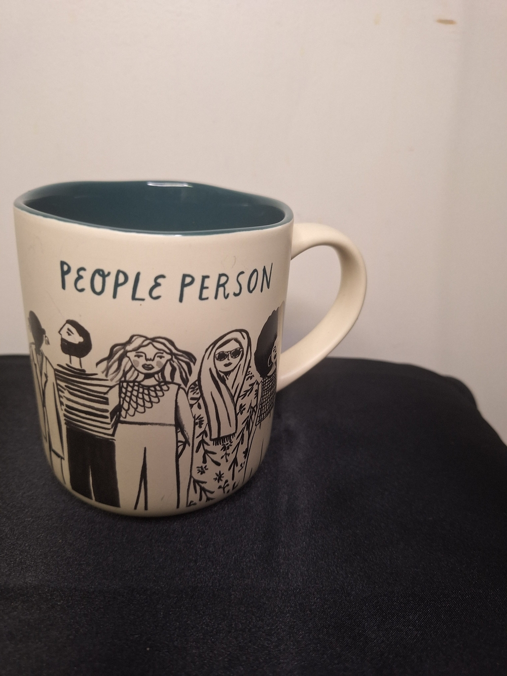 Opalhouse Cream Stoneware Mug "PEOPLE PERSON"